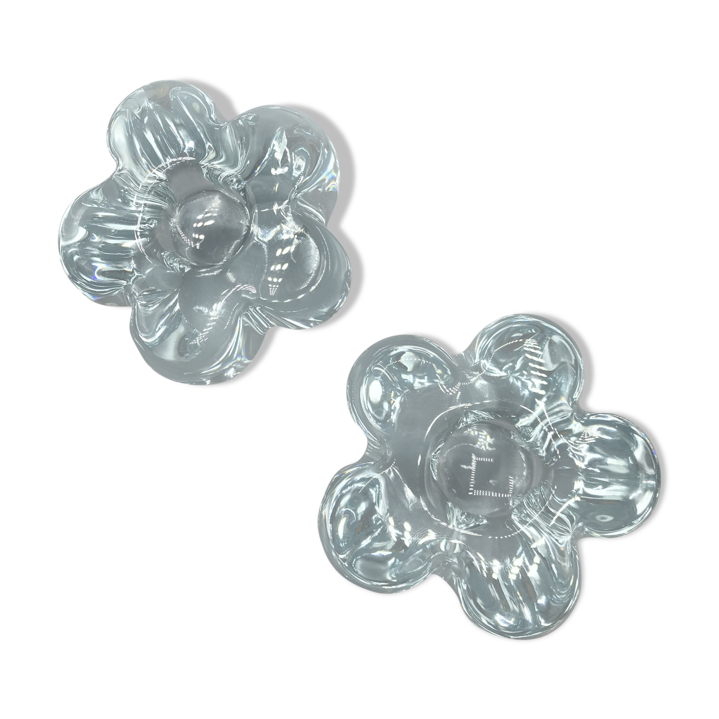 Pair of Daum candlesticks