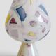 Postmodern Italian Murano Art Glass Chalice, Abstract Decoration, 1980s