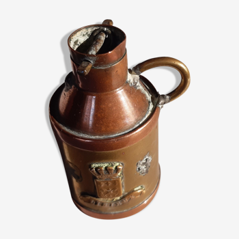 Copper decoration milk jar in memory of Lisieux