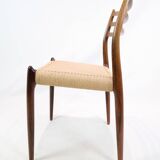 Set Of 6 Dining Chairs Model 78 Made In Rosewood By N. O Møller From 1950s