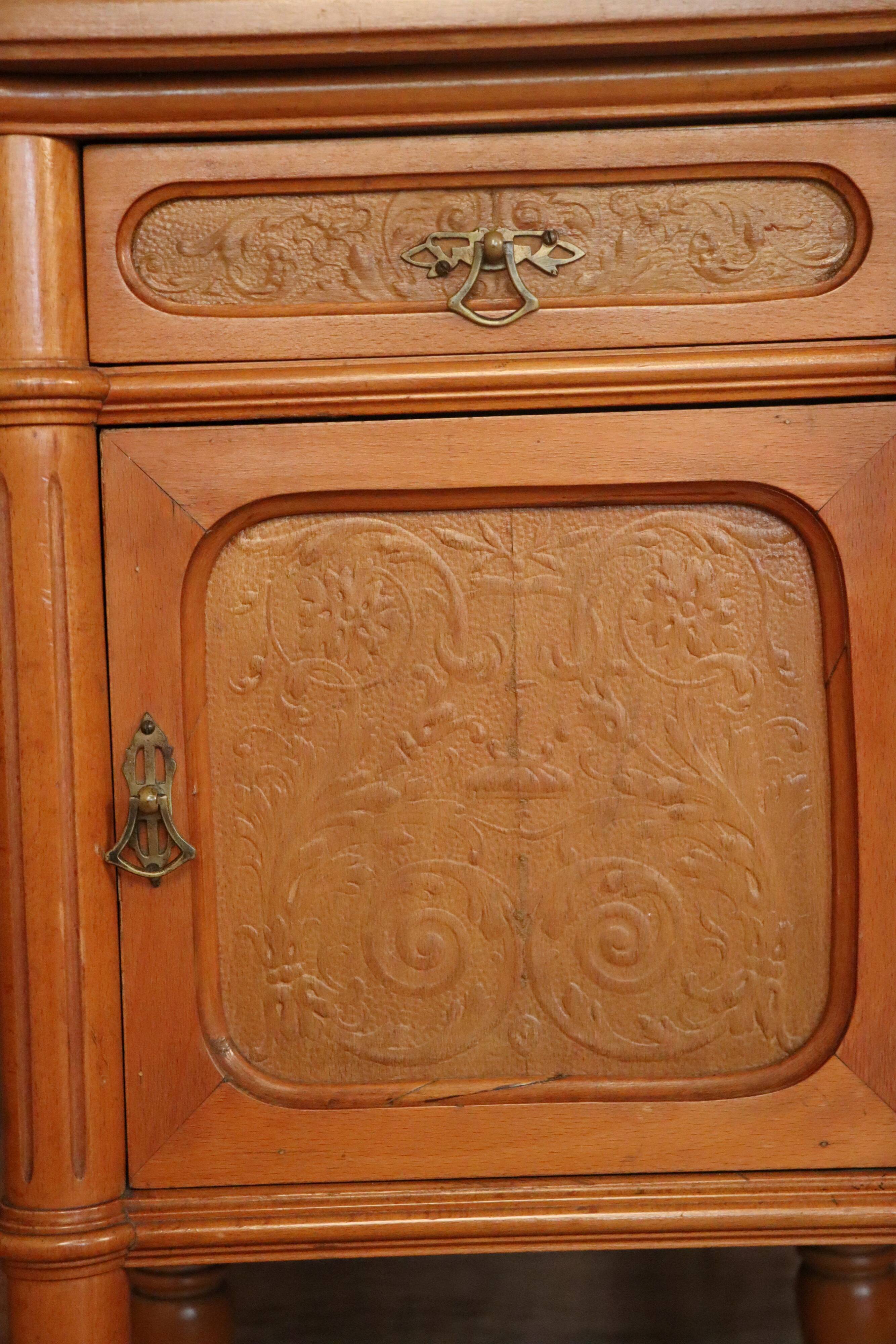 Joseph and Jacob Kohn bentwood bed & nightstand