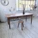 Bistro farmhouse table cherry wood turned legs 180cm