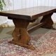1970s mahogany monastery table - L=2m W=80cm H=75cm