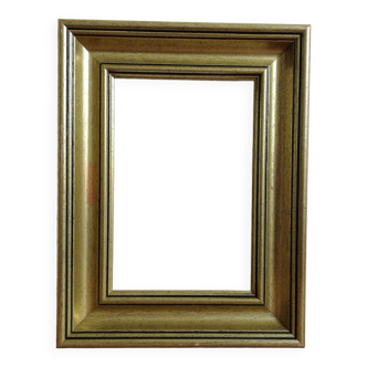 Golden wood frame & black edging