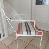 Chaises en fer forgé blanc le Cèdre Rouge