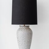 Jasba "Cortina" ceramic table lamp with crackled glaze, mid-century style, 1950s.