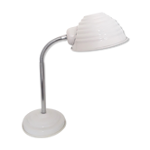 Lampe de bureau vintage - métal laqué blanc  - 1980