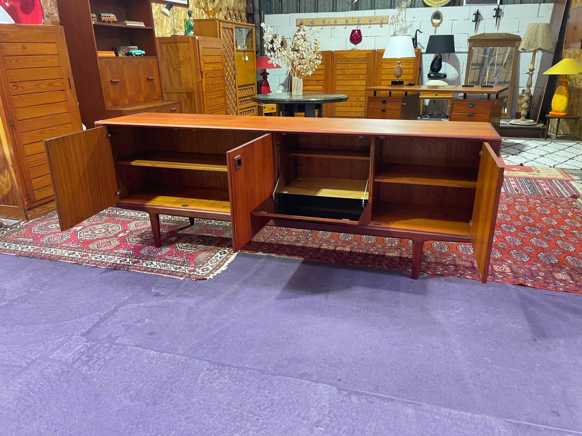 Vintage 1960s Scandinavian teak sideboard