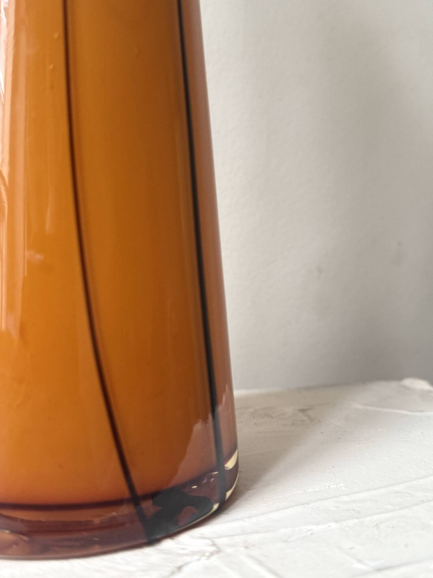 Large solifleur vase made of mouth-blown Murano glass, Italy 1970.