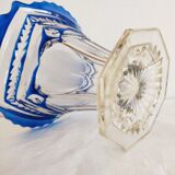 Vintage glass vase painted