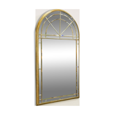 Grand miroir de luxe vintage à facettes avec cadre doré par Deknudt, années 1980.