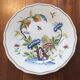 Pair of flat plates Sarreguemines decor Rouen