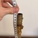 Antique Column Candle Holder Lamp Golden Brass Empire Corinthian Neo-Classical