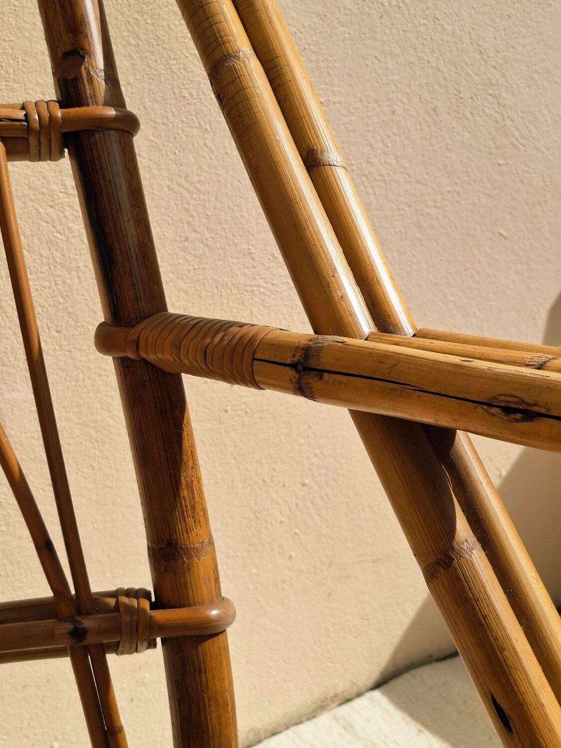 Audoux-Minnet rattan armchair 1950