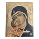 20th century hand-painted gilding wood icon
