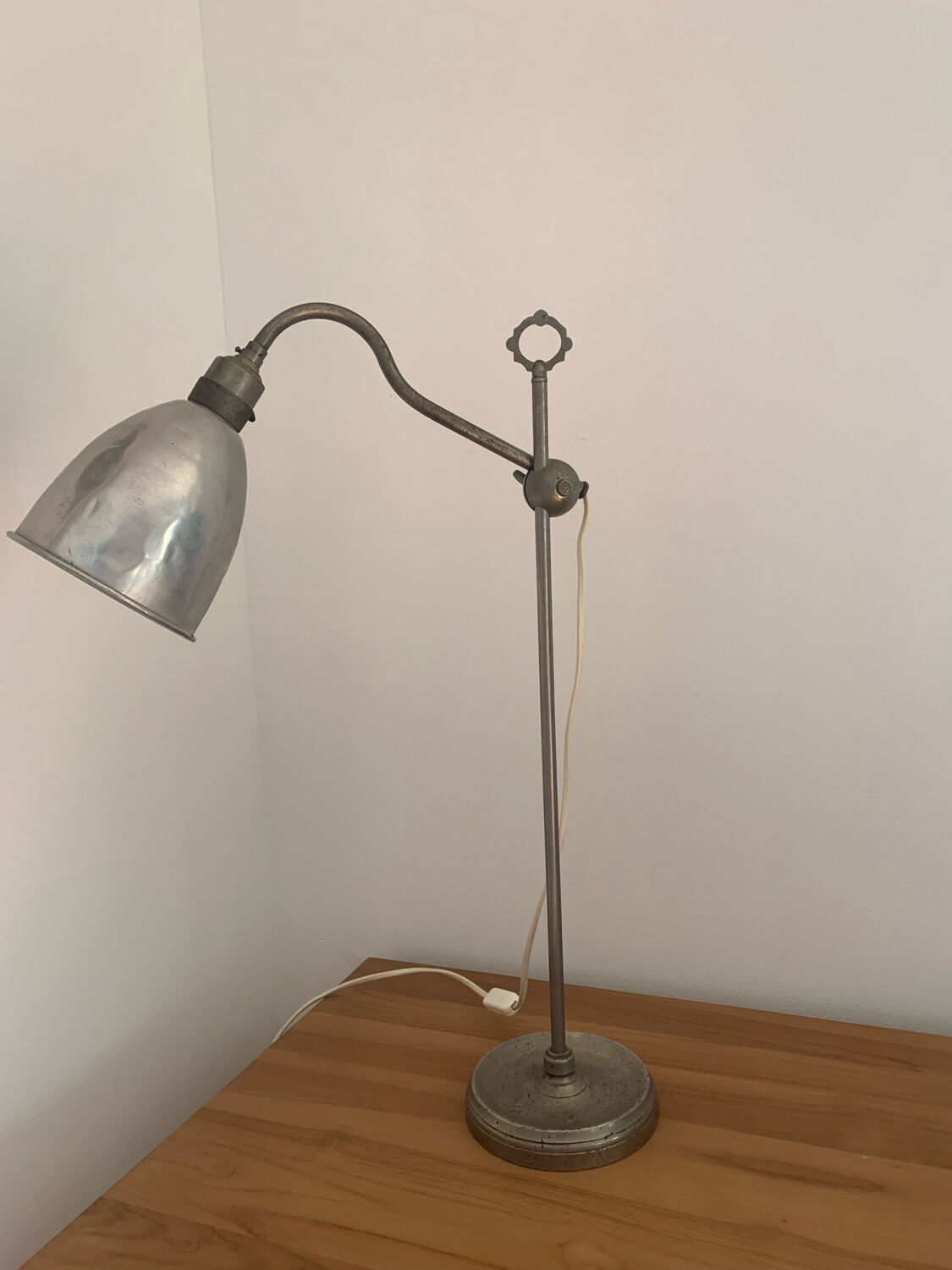 Vintage industrial workshop lamp – metal – 1950s/60s