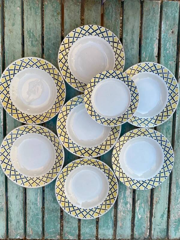 Assiettes creuses anciennes Badonviller