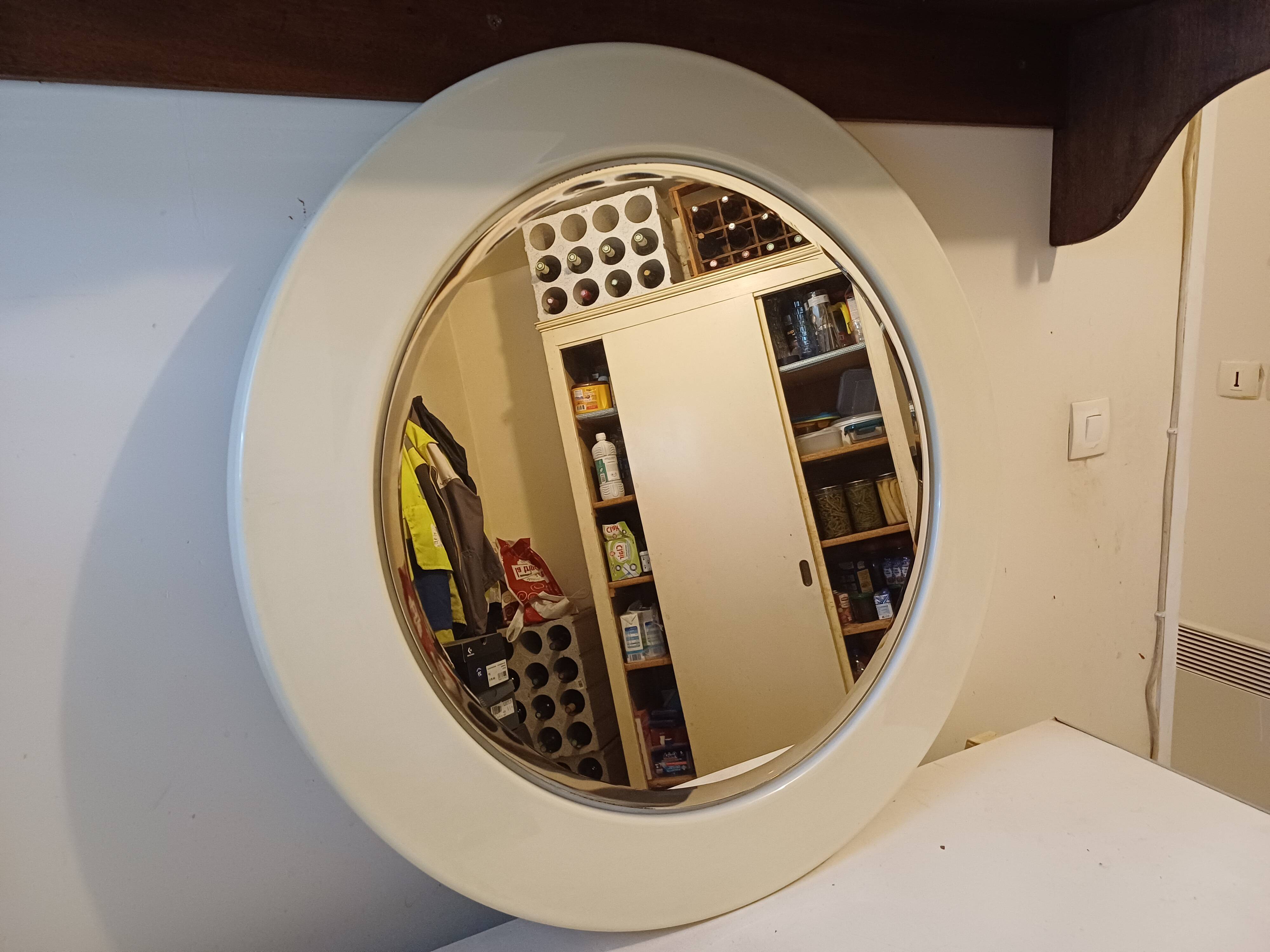 Vintage Italian Mirror from the 70s Cattanéo