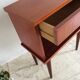 Table de chevet pieds compas vintage