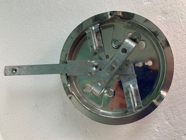 Ceiling lamp wall lamp square window in chiseled glass from the 60s and 70s