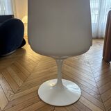 Knoll tulip chair with black velvet cushion