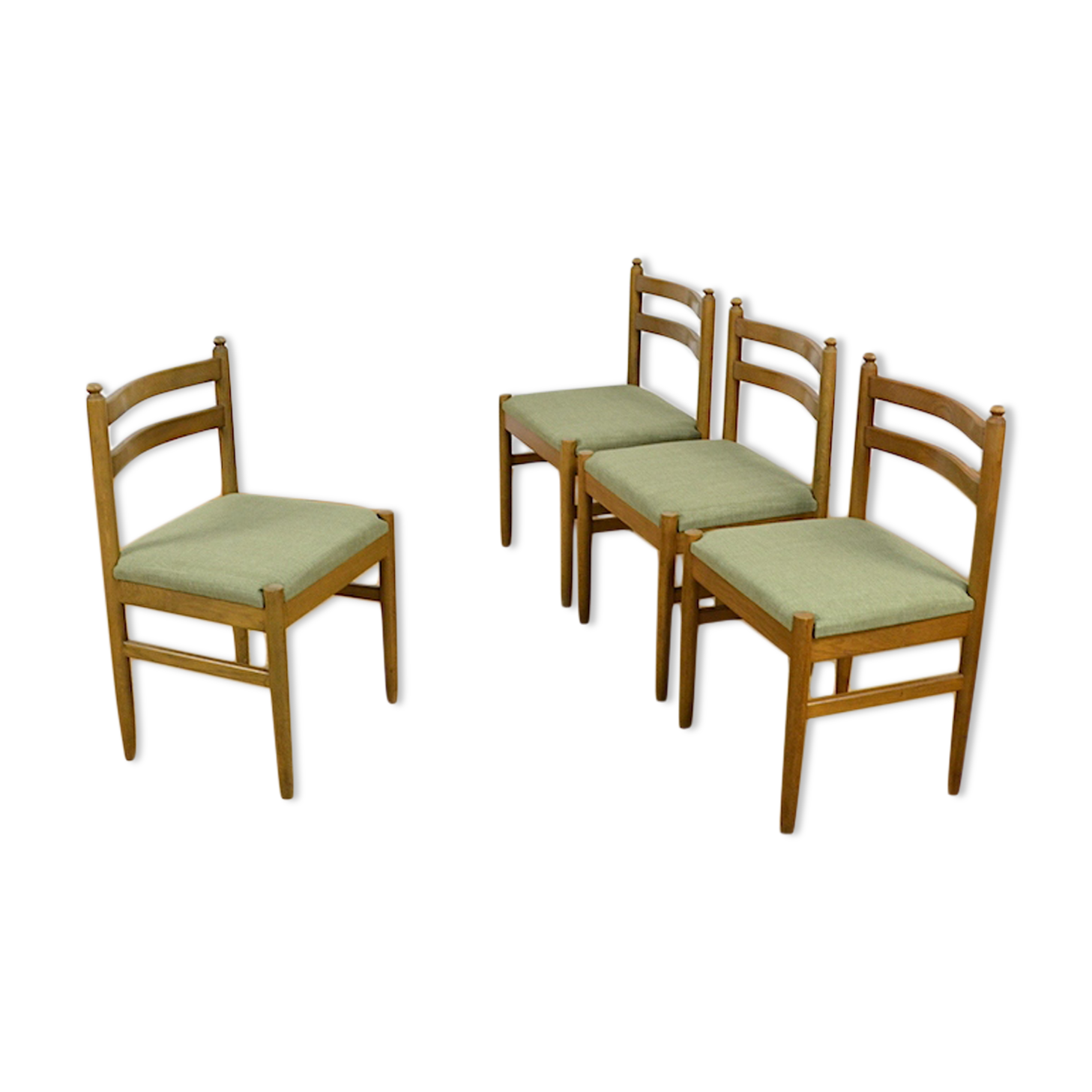 4 Vintage Chairs Scandinavian Design 1960