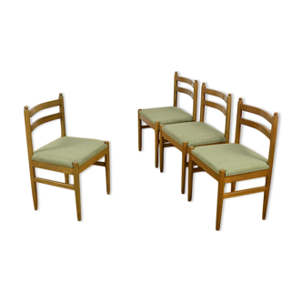 4 vintage Scandinavian design chairs from the 1960s.