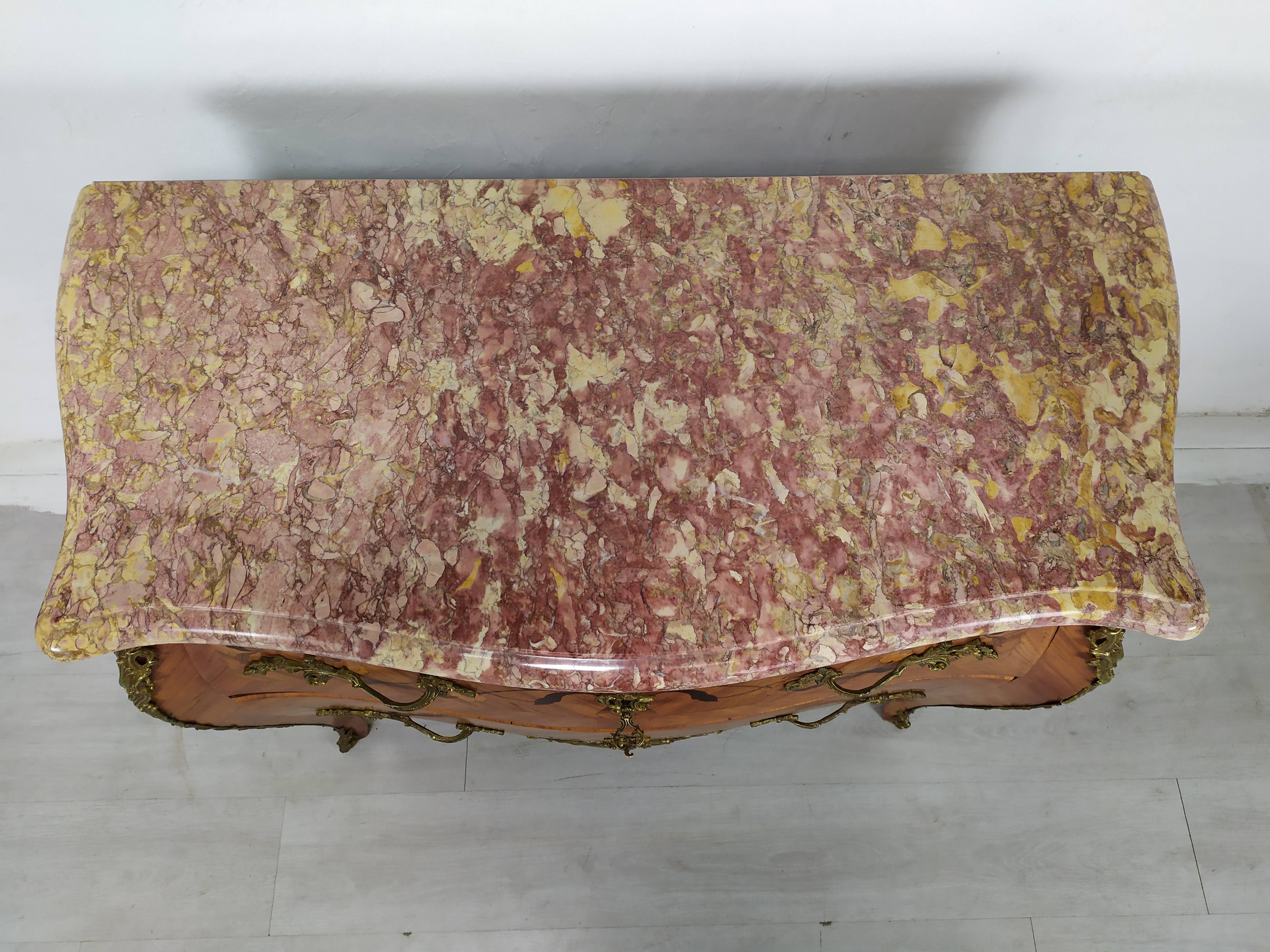 Curved chest of drawers louis XV