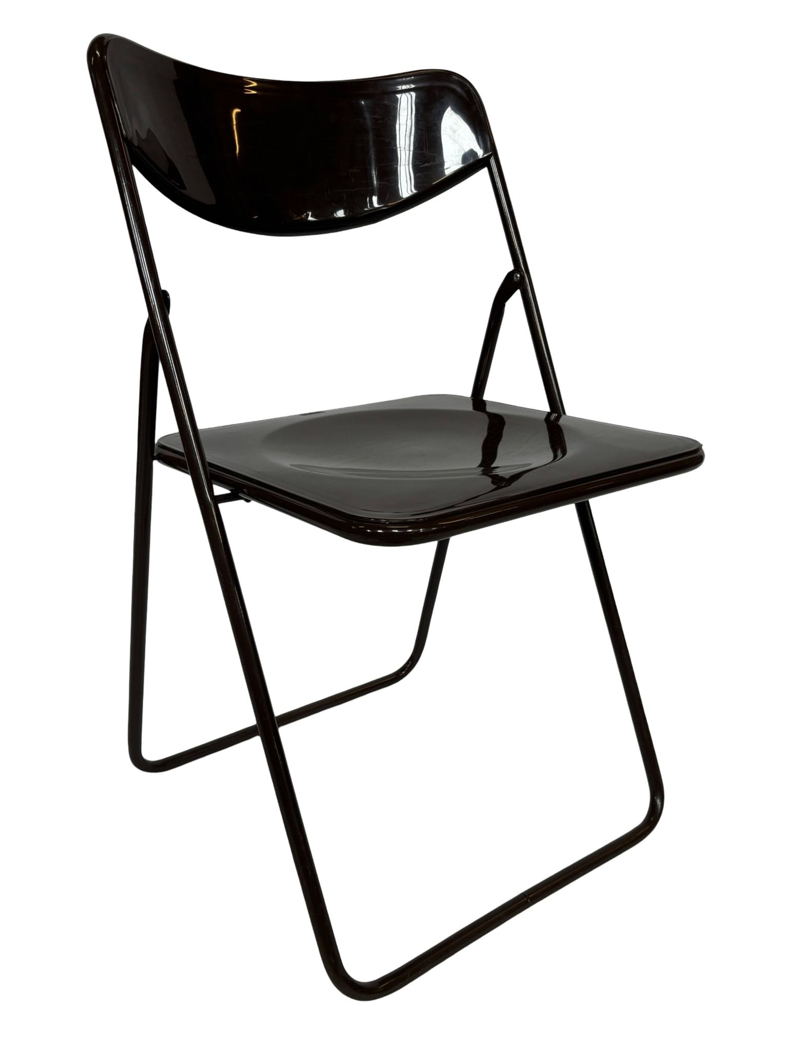Vintage Ted Folding chairs Niels Gammelgaard for Ikea - Set of four - in Dark Brown