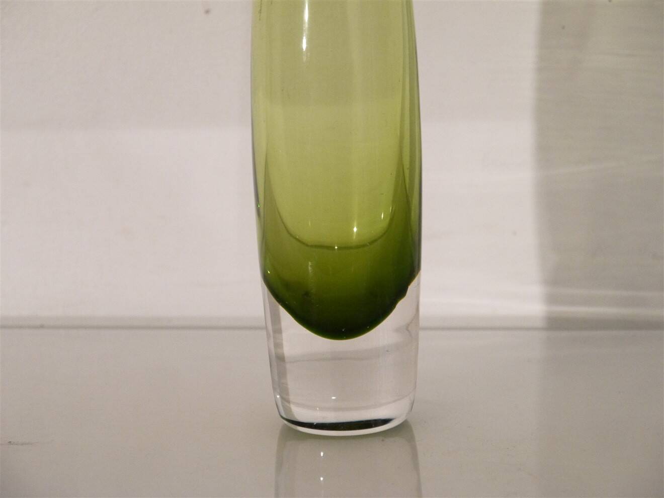 Scandinavian sommerso glass vase 1970