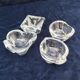 4 Daum crystal ashtrays playing cards