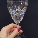 10 anciens verres a eau en cristal taillé art déco saint louis / baccarat