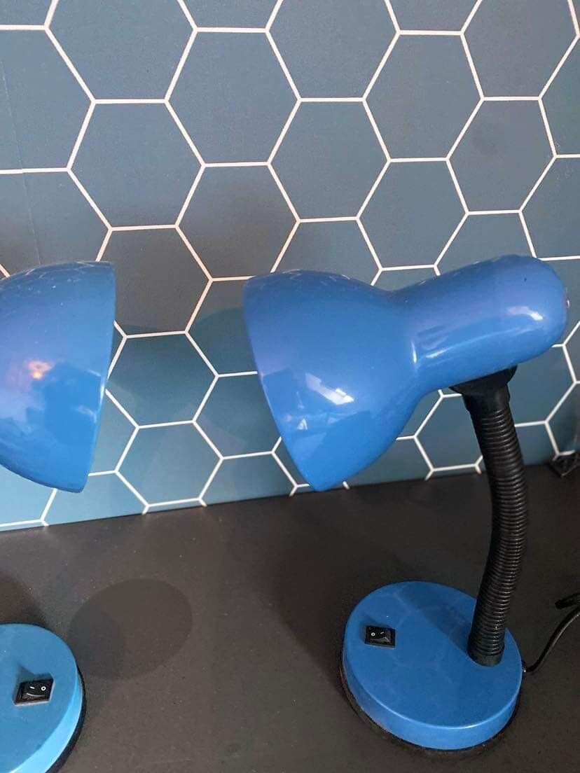 Duo of desk or bedside lamps Seylumiere