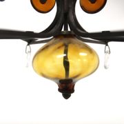 Glass chandelier, Erik Höglund, For Boda Glasbruk & Smide, Sweden, 1970