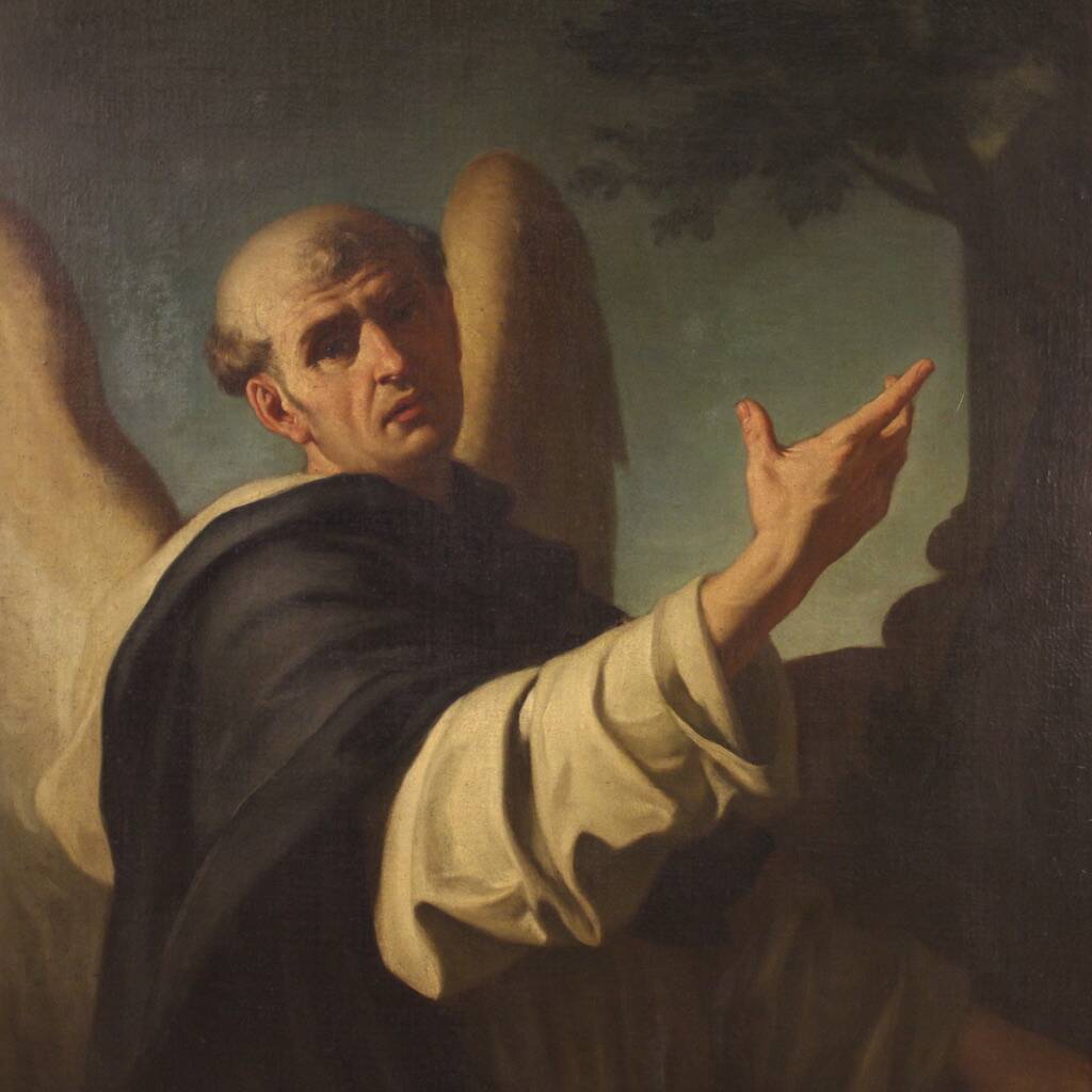 Great 18th century Italian painting, Saint Vincent Ferrer
