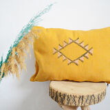 Moroccan cactus silk pillow