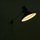 Large black metal vintage industrial desk lamp.
