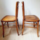 Paire de chaises bistrot art nouveau
