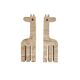 Modern set of 2 travertine giraffe bookends, F.lli Mannelli, Italy 1970