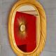 Miroir en rotin