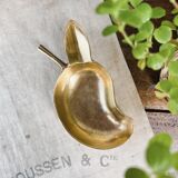 Pear-shaped brass tidy
