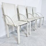 Carlo bartoli dining chairs for matteo grassi, 1980s