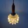 Small Mid-Century crystal glass pendant light