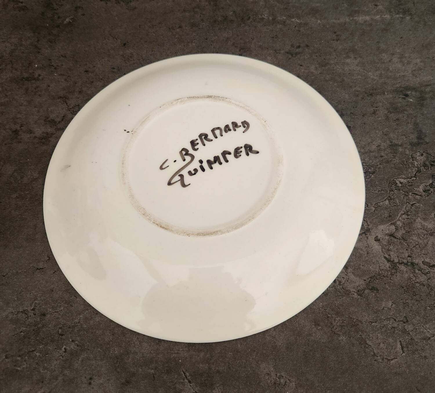 Plate C. Bernard: Quimper