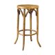 Wooden curved bistro stool 1950 Baumann