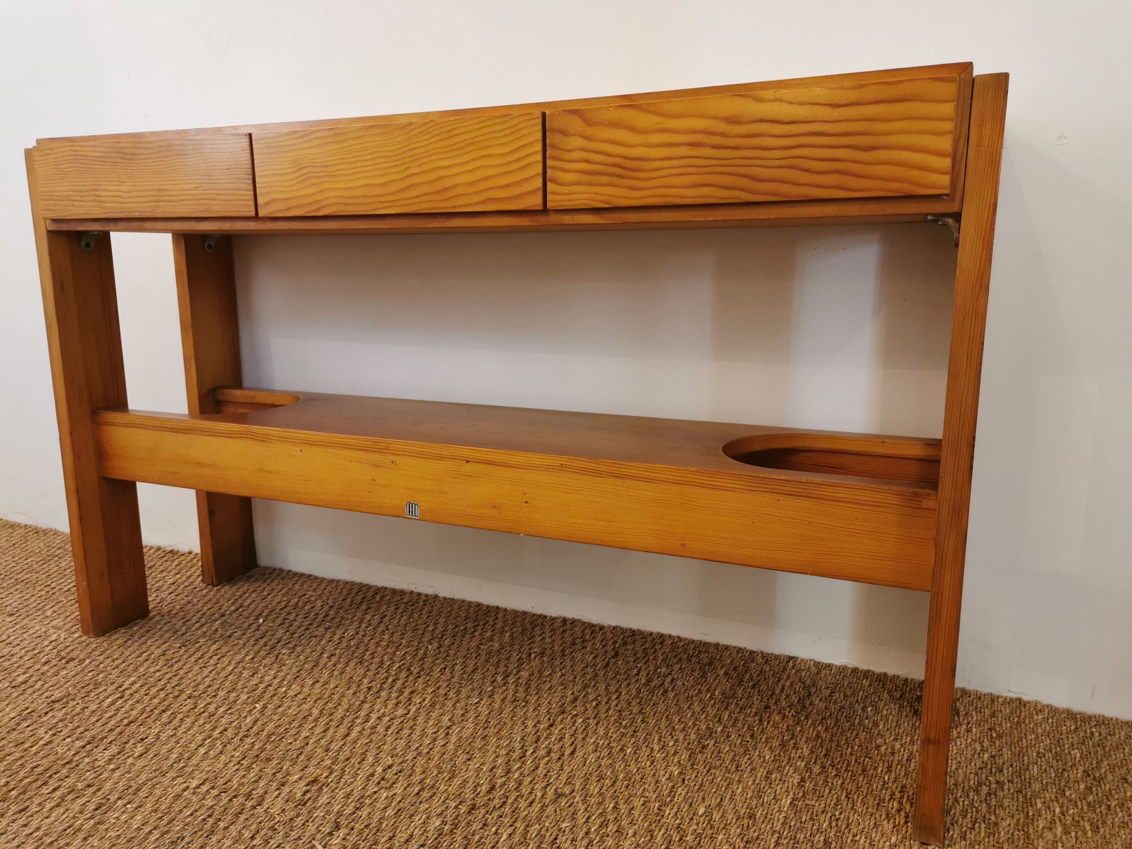 Minimalist console in vintage, 60s