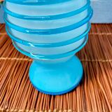 Blue opaline vase