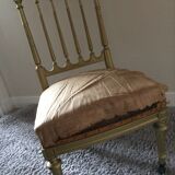 Golden low chair