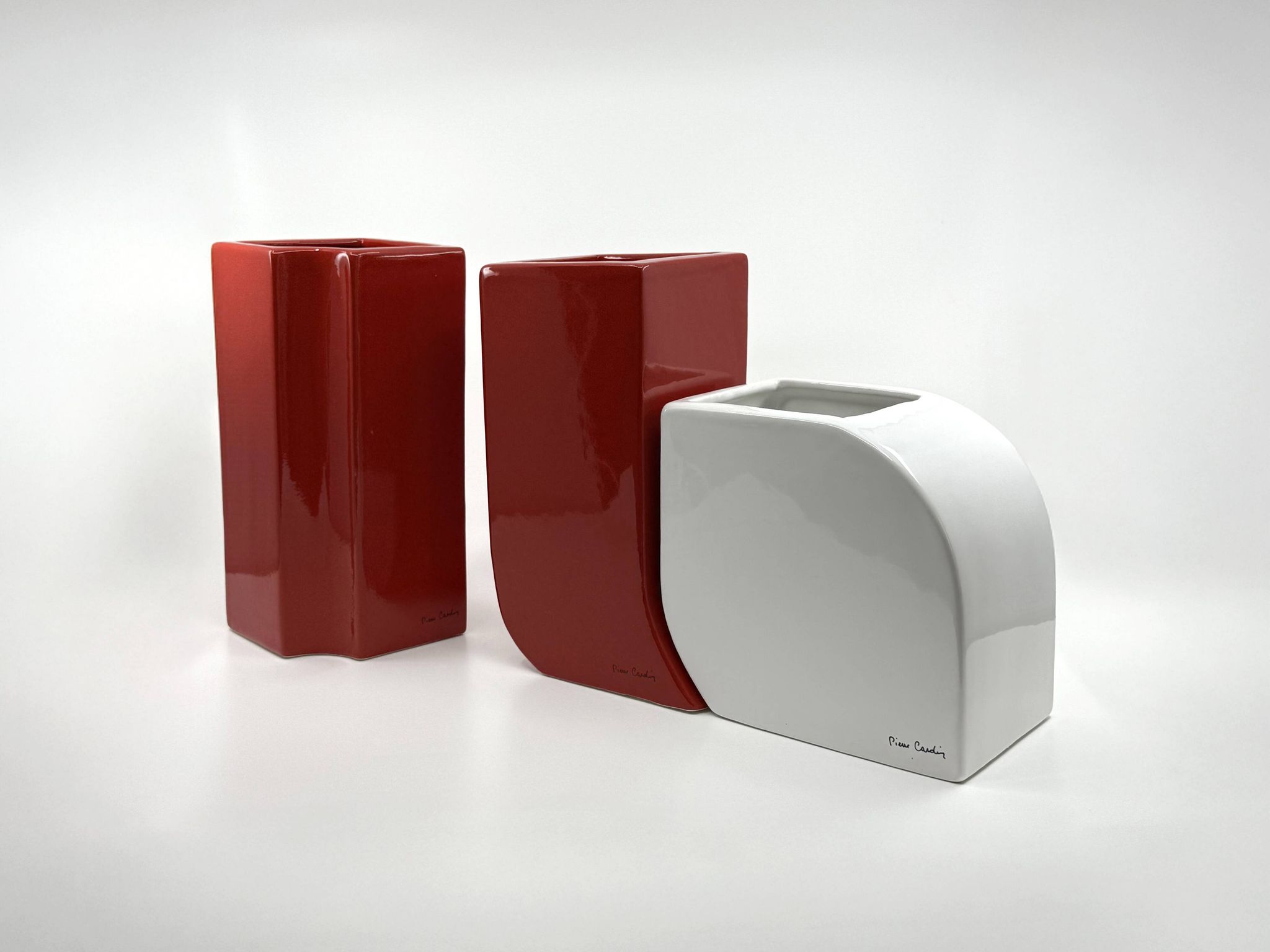 Very rare set of 3 ceramic vases • Pierre Cardin • Circa 1968