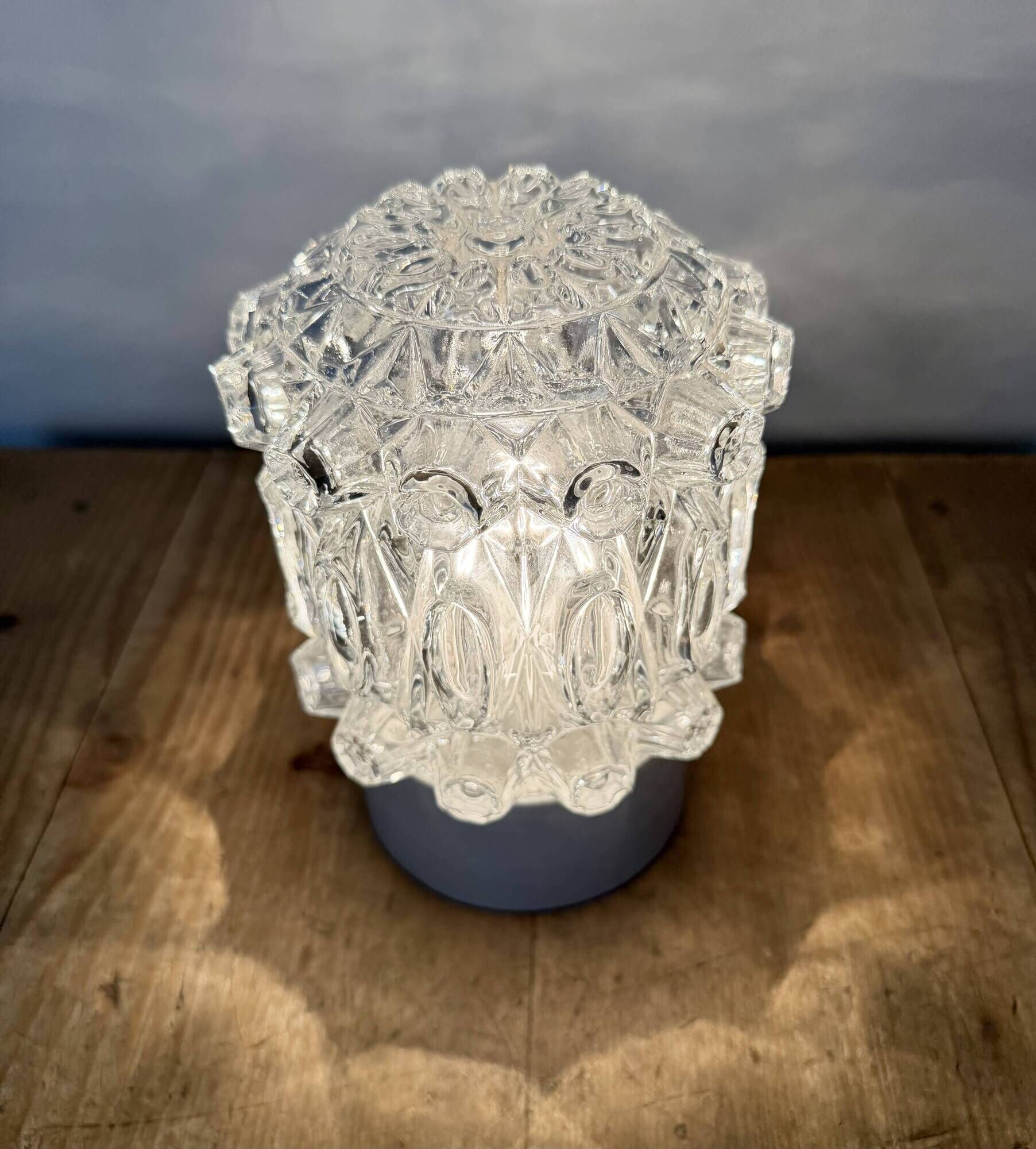 Vintage White Porcelain Ceiling Light, 1970s